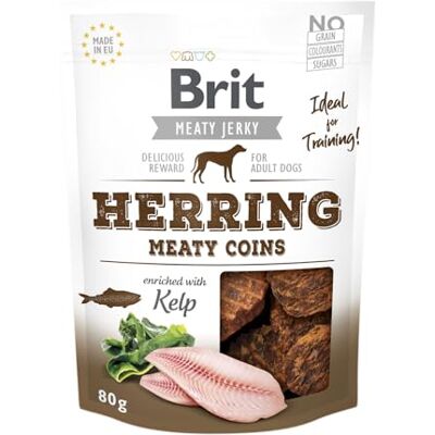 Brit Snacks pour Chiens VAFO PRAHA s.r.o. Dog 80g Snack Jerky Herring Pièces - Publicité Brit Snacks pour Chiens VAFO PRAHA s.r.o. Dog 80g Snack Jerky Herring Pièces - Publicité