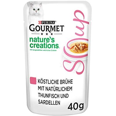Gourmet Purina – Crystal – Lot de 32 soupes pour Chat – Naturel – Différentes variétés (32 x 40 g) - Publicité Gourmet Purina – Crystal – Lot de 32 soupes pour Chat – Naturel – Différentes variétés (32 x 40 g) - Publicité