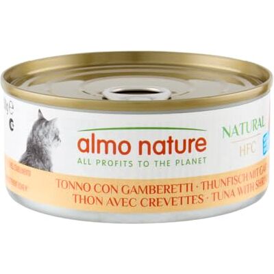almo nature HFC Natural avec Thon et Crevettes Nourriture Humide pour Chat Adulte: 24 boîtes de150g - Publicité almo nature HFC Natural avec Thon et Crevettes Nourriture Humide pour Chat Adulte: 24 boîtes de150g - Publicité