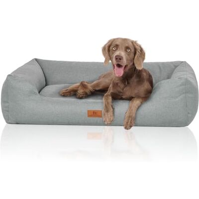 Knuffelwuff Emma Panier en Velours aux Couleurs Pastel avec Aspect Tissage Main Pétrole XXL 120 x 85 cm - Publicité Knuffelwuff Emma Panier en Velours aux Couleurs Pastel avec Aspect Tissage Main Pétrole XXL 120 x 85 cm - Publicité