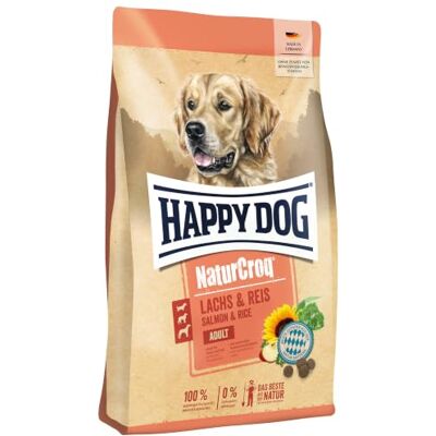 HAPPY DOG NaturCroq Saumon & Riz 11kg - Nourriture pour chiens - Publicité HAPPY DOG NaturCroq Saumon & Riz 11kg - Nourriture pour chiens - Publicité