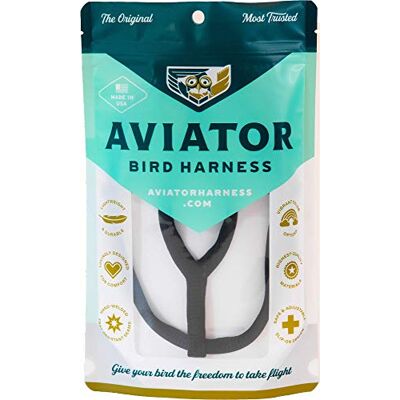 The Aviator Le Aviator Oiseau Harnais: X-Large Noir - Publicité The Aviator Le Aviator Oiseau Harnais: X-Large Noir - Publicité
