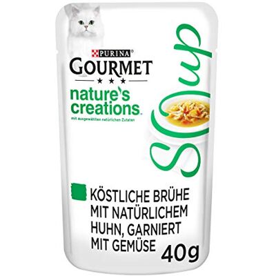 Gourmet Purina – Crystal – Lot de 32 soupes pour Chat – Naturel – Différentes variétés (32 x 40 g) - Publicité Gourmet Purina – Crystal – Lot de 32 soupes pour Chat – Naturel – Différentes variétés (32 x 40 g) - Publicité