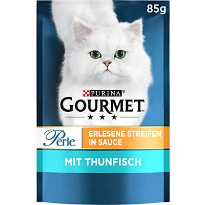 Gourmet PURINA Perle Lot de 26 Paquets de Nourriture Humide pour Chat avec Thon (26 x 85 g) - Publicité Gourmet PURINA Perle Lot de 26 Paquets de Nourriture Humide pour Chat avec Thon (26 x 85 g) - Publicité