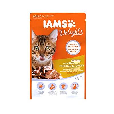 IAMS Nourriture Humide en Sauce Poulet/Dinde pour Chat Adulte Toutes Les Races 85 g L'emballage Peut Varier - Publicité IAMS Nourriture Humide en Sauce Poulet/Dinde pour Chat Adulte Toutes Les Races 85 g L'emballage Peut Varier - Publicité