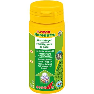 SERA Florenette Traitement d'Eau pour Plante d'Aquarium pour Aquariophilie 50 Pastilles - Publicité SERA Florenette Traitement d'Eau pour Plante d'Aquarium pour Aquariophilie 50 Pastilles - Publicité