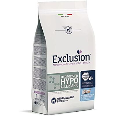 Nourriture pour chiens hydrolysée au poisson et amidon de maïs - 12 kg - Publicité Nourriture pour chiens hydrolysée au poisson et amidon de maïs - 12 kg - Publicité