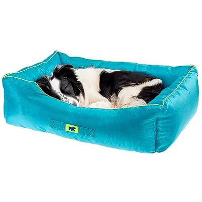 Ferplast Panier Chien Grande Taille Tissu Résistant aux Rayures Lavable Coussin Chiens imperméable 78 x 56 x 22 cm. Bleu - Publicité Ferplast Panier Chien Grande Taille Tissu Résistant aux Rayures Lavable Coussin Chiens imperméable 78 x 56 x 22 cm. Bleu - Publicité