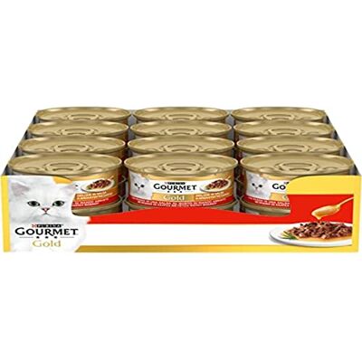 Gourmet Gold Nourriture pour Chat Adulte Bœuf en Sauce - Publicité Gourmet Gold Nourriture pour Chat Adulte Bœuf en Sauce - Publicité
