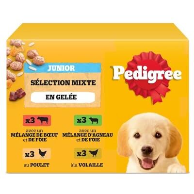 Nourriture pour chiots Pedigree Junior - Protéines de haute qualité, Naturel, 48 Sachets - Publicité Nourriture pour chiots Pedigree Junior - Protéines de haute qualité, Naturel, 48 Sachets - Publicité