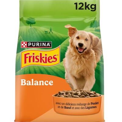 PURINA FRISKIES Balance Nourriture pour chien - Poulet, bœuf, légumes - 24 kg - Publicité PURINA FRISKIES Balance Nourriture pour chien - Poulet, bœuf, légumes - 24 kg - Publicité