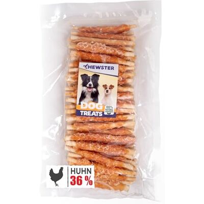 CHEWSTER Bâtonnets à mâcher au Poulet Friandises pour Chien Paquet de 85 pièces (800 g) - Publicité CHEWSTER Bâtonnets à mâcher au Poulet Friandises pour Chien Paquet de 85 pièces (800 g) - Publicité