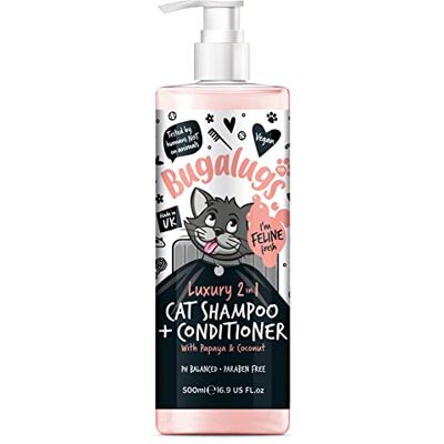 Bugalugs 2 in 1 Cat Shampoo & Conditioner - Shampooing - Publicité Bugalugs 2 in 1 Cat Shampoo & Conditioner - Shampooing - Publicité
