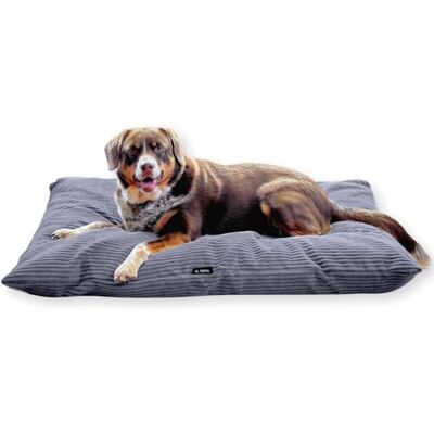 4L Textil Zoe Coussin en Velours côtelé pour Chien de Taille Moyenne avec Housse et Fermeture éclair, Coussin Douillet pour Chien Lavable, lit pour Chien en Velours côtelé, 80 x 60 cm, Graphite - Publicité 4L Textil Zoe Coussin en Velours côtelé pour Chien de Taille Moyenne avec Housse et Fermeture éclair, Coussin Douillet pour Chien Lavable, lit pour Chien en Velours côtelé, 80 x 60 cm, Graphite - Publicité