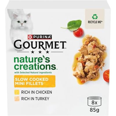 Gourmet Nature's Creations Oiseaux Nourriture humide pour chats 8 x 85 g - Publicité Gourmet Nature's Creations Oiseaux Nourriture humide pour chats 8 x 85 g - Publicité