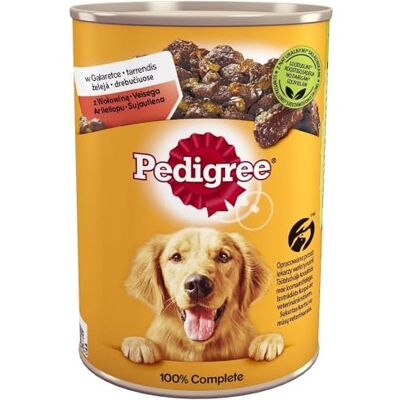 Pedigree Mars Polska Boîte de Nourriture Humide pour Chiens 400 g OX/24 - Publicité Pedigree Mars Polska Boîte de Nourriture Humide pour Chiens 400 g OX/24 - Publicité