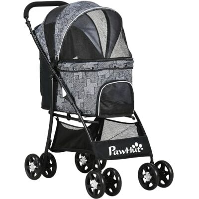 PawHut poussette pour chiens - Pliant avec coussin - Publicité PawHut poussette pour chiens - Pliant avec coussin - Publicité