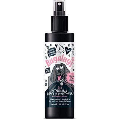BugALugs - Dog Detangler - leave-in - de-matting - wheat protein - Dog Detangler Spray - Publicité BugALugs - Dog Detangler - leave-in - de-matting - wheat protein - Dog Detangler Spray - Publicité