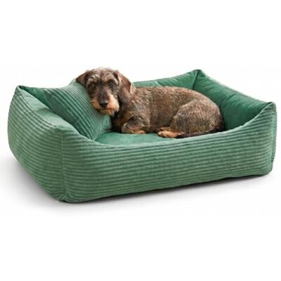 4L Textil Molly Lit pour Chien en Velours côtelé Douillet Vert avec Housse Panier pour Chien de Taille Moyenne Panier pour Chien Canapé pour Chien (80 x 60 cm, Vert) - Publicité 4L Textil Molly Lit pour Chien en Velours côtelé Douillet Vert avec Housse Panier pour Chien de Taille Moyenne Panier pour Chien Canapé pour Chien (80 x 60 cm, Vert) - Publicité