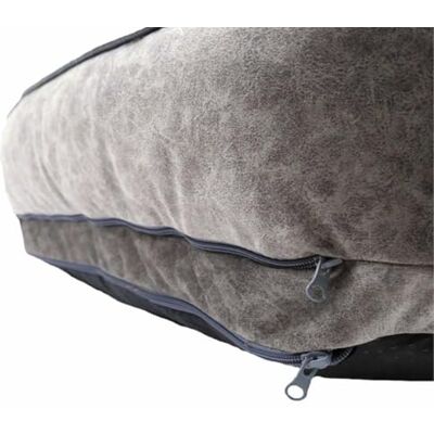 Canapé en velours de luxe gris Rosewood - Grand - 84cm - Publicité Canapé en velours de luxe gris Rosewood - Grand - 84cm - Publicité