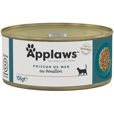 Applaws Poisson de mer - Nourriture humide pour chat 24x156g - Publicité Applaws Poisson de mer - Nourriture humide pour chat 24x156g - Publicité