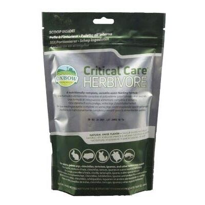 Oxbow Critical Care pour herbivores - Saveur anis - 141g - Publicité Oxbow Critical Care pour herbivores - Saveur anis - 141g - Publicité