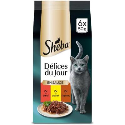 SHEBA Petite Fraîcheur aux Viandes - Lot de 12 - Nourriture pour chat - Publicité SHEBA Petite Fraîcheur aux Viandes - Lot de 12 - Nourriture pour chat - Publicité