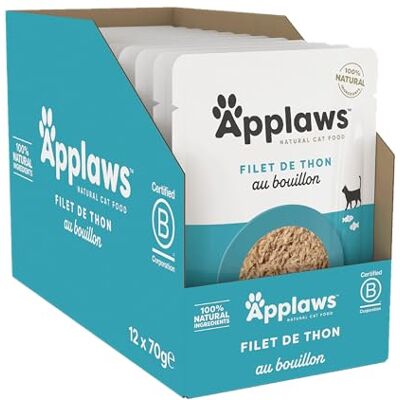 Nourriture pour chats au filet de thon naturel - Poches 12 x 70g - Publicité Nourriture pour chats au filet de thon naturel - Poches 12 x 70g - Publicité