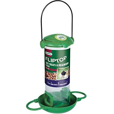 Gardman - Flip Top Suet Mealworm Feeder - 10x17x20cm - Publicité Gardman - Flip Top Suet Mealworm Feeder - 10x17x20cm - Publicité