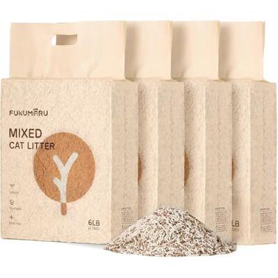 FUKUMARU - Tofu Cat Litter - 10.8 kg - Cat Litter - Publicité FUKUMARU - Tofu Cat Litter - 10.8 kg - Cat Litter - Publicité
