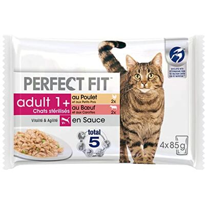 Perfect Fit Total 5 - Poulet et Bœuf - Adultes - Nourriture humide pour chats - Publicité Perfect Fit Total 5 - Poulet et Bœuf - Adultes - Nourriture humide pour chats - Publicité