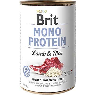 Brit Mono Protein Agneau & Riz Riz d'agneau 400 g - Publicité Brit Mono Protein Agneau & Riz Riz d'agneau 400 g - Publicité