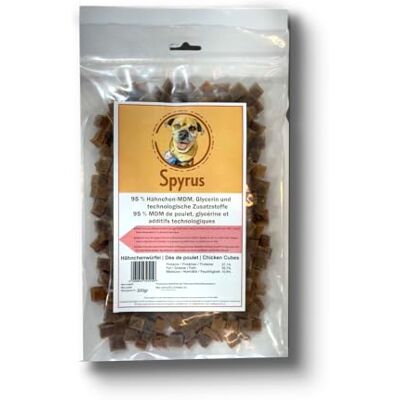 Spyrus Cubes de Poulet pour Chiens – friandise Naturelle séchée, Riche en protéines, vitamines et minéraux séchées en Douceur friandise d’entraînement et de récompense pour Toutes Les Races(200 g) - Publicité Spyrus Cubes de Poulet pour Chiens – friandise Naturelle séchée, Riche en protéines, vitamines et minéraux séchées en Douceur friandise d’entraînement et de récompense pour Toutes Les Races(200 g) - Publicité