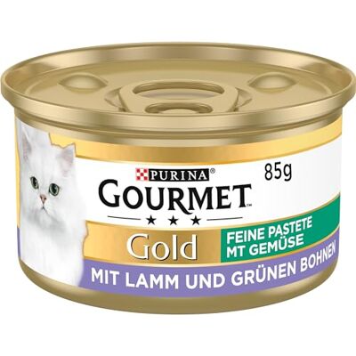 Gourmet PURINA Gold 12 Paquets de 185 g boîtes de pâtée pour Chats Nourriture Humide pour Chats Différentes variétés - Publicité Gourmet PURINA Gold 12 Paquets de 185 g boîtes de pâtée pour Chats Nourriture Humide pour Chats Différentes variétés - Publicité