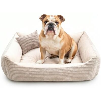 4L Textil Molly Housse pour Chien Douillette, Amovible et Lavable, Panier pour Chien de Taille Moyenne, Coussin Moelleux pour Chien (100 x 80 cm, Rayures 04) - Publicité 4L Textil Molly Housse pour Chien Douillette, Amovible et Lavable, Panier pour Chien de Taille Moyenne, Coussin Moelleux pour Chien (100 x 80 cm, Rayures 04) - Publicité