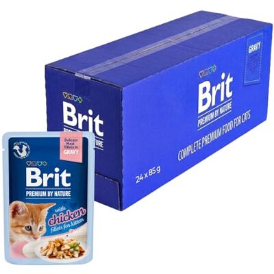 BRIT Premium Filets en Sauce pour Chatons - Publicité BRIT Premium Filets en Sauce pour Chatons - Publicité