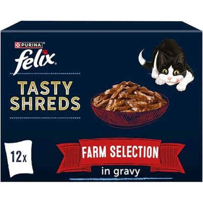 FELIX - Tasty Shreds Farm Selection - Wet Cat Food - Publicité FELIX - Tasty Shreds Farm Selection - Wet Cat Food - Publicité