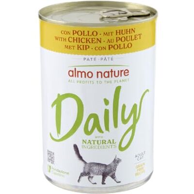 almo nature Daily avec Poulet. Nourriture Humide pour Chat Adulte 24 boîtes de 400g - Publicité almo nature Daily avec Poulet. Nourriture Humide pour Chat Adulte 24 boîtes de 400g - Publicité