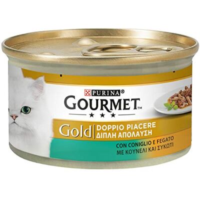 Gourmet Purina Gold Humidido Chat Double Plaisir avec Lapin et Fée, 24 canettes de 85 g Chapeau Lot de 24 x 85 g - Publicité Gourmet Purina Gold Humidido Chat Double Plaisir avec Lapin et Fée, 24 canettes de 85 g Chapeau Lot de 24 x 85 g - Publicité