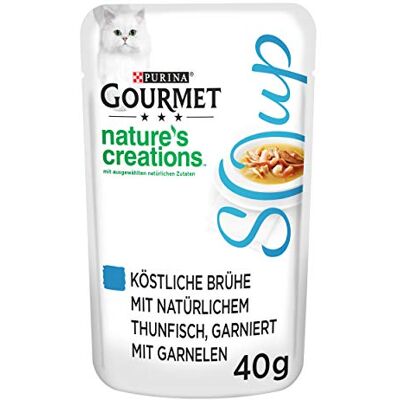 Gourmet Purina – Crystal – Lot de 32 soupes pour Chat – Naturel – Différentes variétés (32 x 40 g) - Publicité Gourmet Purina – Crystal – Lot de 32 soupes pour Chat – Naturel – Différentes variétés (32 x 40 g) - Publicité