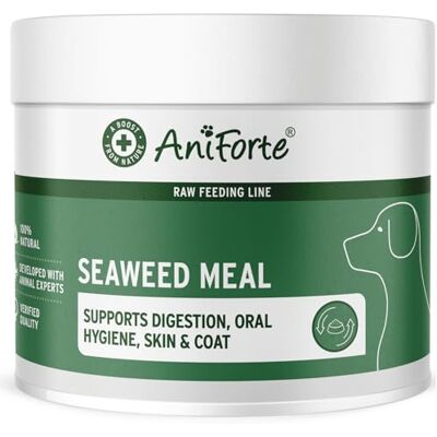 AniForte Poudre d’Algues Marines 250 g pour Chiens – Riche en Minéraux, Soutien Thyroïde, Pelage, Peau, Digestion et Hygiène Buccale, Complément Barf - Publicité AniForte Poudre d’Algues Marines 250 g pour Chiens – Riche en Minéraux, Soutien Thyroïde, Pelage, Peau, Digestion et Hygiène Buccale, Complément Barf - Publicité