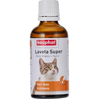 Beaphar Laveta Super Cat 50 ml – Préparation pour améliorer la condition des cheveux chez les chats - Publicité Beaphar Laveta Super Cat 50 ml – Préparation pour améliorer la condition des cheveux chez les chats - Publicité