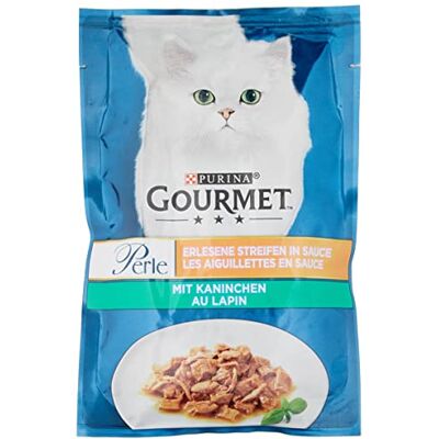 Gourmet Perle Lot de 26 Paquets de Nourriture Humide pour Chat avec Lapin 26 x 85 g - Publicité Gourmet Perle Lot de 26 Paquets de Nourriture Humide pour Chat avec Lapin 26 x 85 g - Publicité