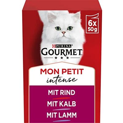 Gourmet Mon Petit Lot de 8 boîtes de 6 sachets de nourriture humide pour chat 50 g - Publicité Gourmet Mon Petit Lot de 8 boîtes de 6 sachets de nourriture humide pour chat 50 g - Publicité