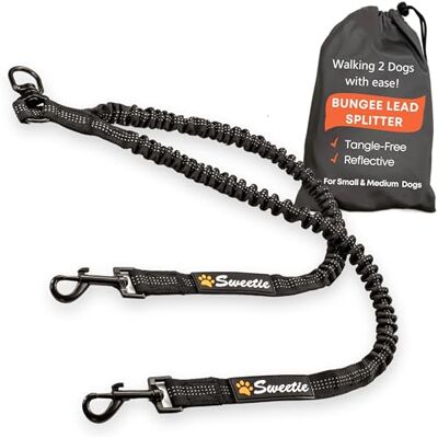 Sweetie - Leash Splitter - M - 174g - Séparateur de laisse pour deux chiens - Publicité Sweetie - Leash Splitter - M - 174g - Séparateur de laisse pour deux chiens - Publicité