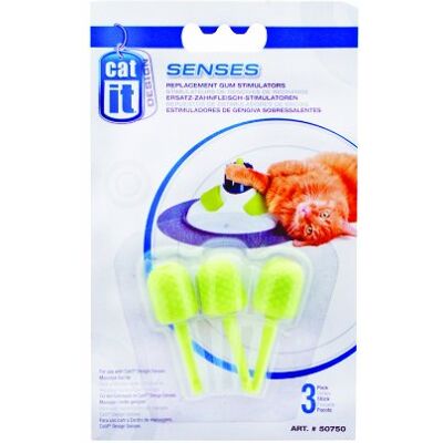Catit Senses Massage Center Lot de 3 stimulateurs de gencives de Rechange - Publicité Catit Senses Massage Center Lot de 3 stimulateurs de gencives de Rechange - Publicité