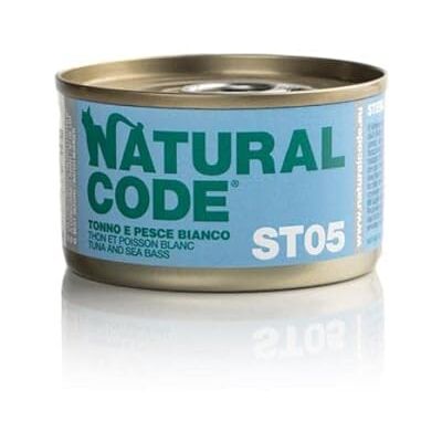 NATURAL CODE Alimentation pour Chats Stérilisés - Thon & Poisson Blanc - 85g - Publicité NATURAL CODE Alimentation pour Chats Stérilisés - Thon & Poisson Blanc - 85g - Publicité