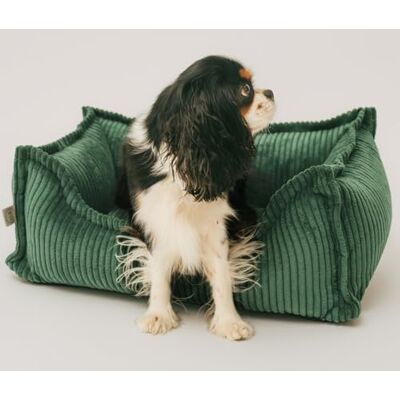 4L Textil Lit pour chien douillet en velours côtelé Hugo Premium-LINE Panier orthopédique pour chien de petite taille avec housse en mousse à mémoire de forme Canapé pour chien pelucheux (Vert, 60x40 - Publicité 4L Textil Lit pour chien douillet en velours côtelé Hugo Premium-LINE Panier orthopédique pour chien de petite taille avec housse en mousse à mémoire de forme Canapé pour chien pelucheux (Vert, 60x40 - Publicité