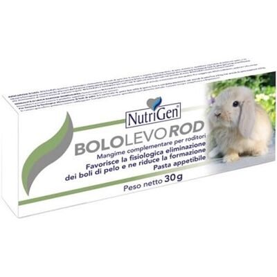 Nutrigen Bololevo Supplément pour Rongeurs - Favorise l’Élimination des Boules de Poils - 30g - Publicité Nutrigen Bololevo Supplément pour Rongeurs - Favorise l’Élimination des Boules de Poils - 30g - Publicité