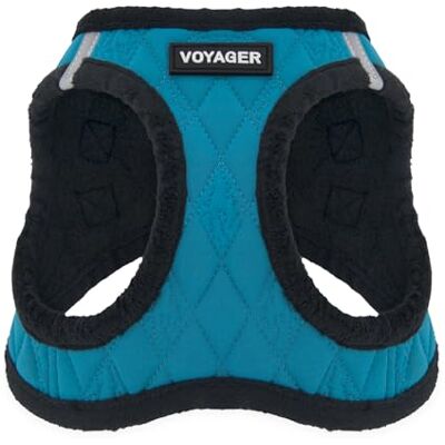 Best Pet Supplies Harnais Voyager Step-in Plush pour Chien, Taille M Doublure polaire douce, bandes réfléchissantes haute visibilité, triple sécurité avec velcro, boucle et anneaux en D - Publicité Best Pet Supplies Harnais Voyager Step-in Plush pour Chien, Taille M Doublure polaire douce, bandes réfléchissantes haute visibilité, triple sécurité avec velcro, boucle et anneaux en D - Publicité